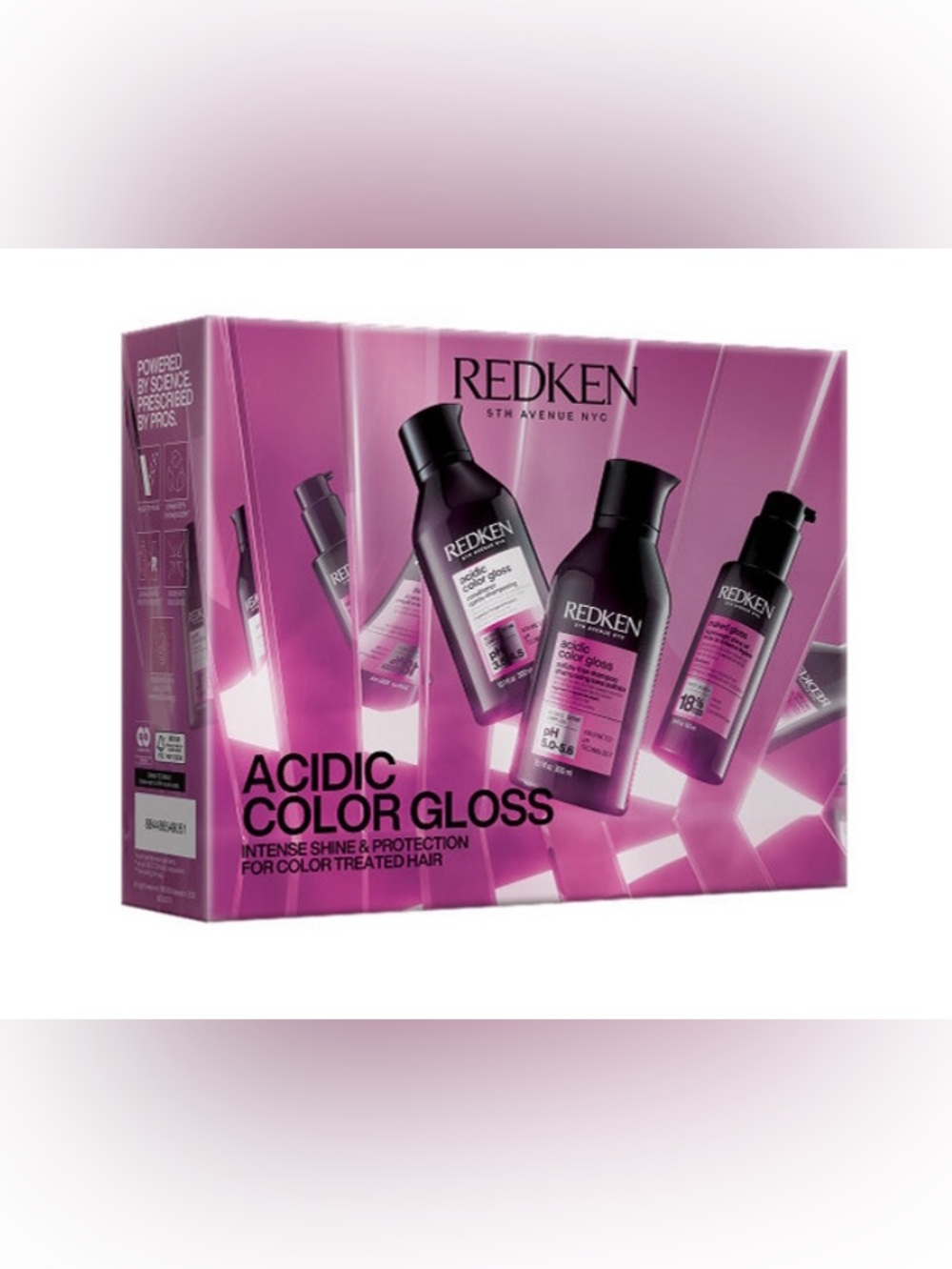 Redken Acidic Color Gloss Set Shampoo, Conditioner + Naked Gloss Shine Oil NEW!